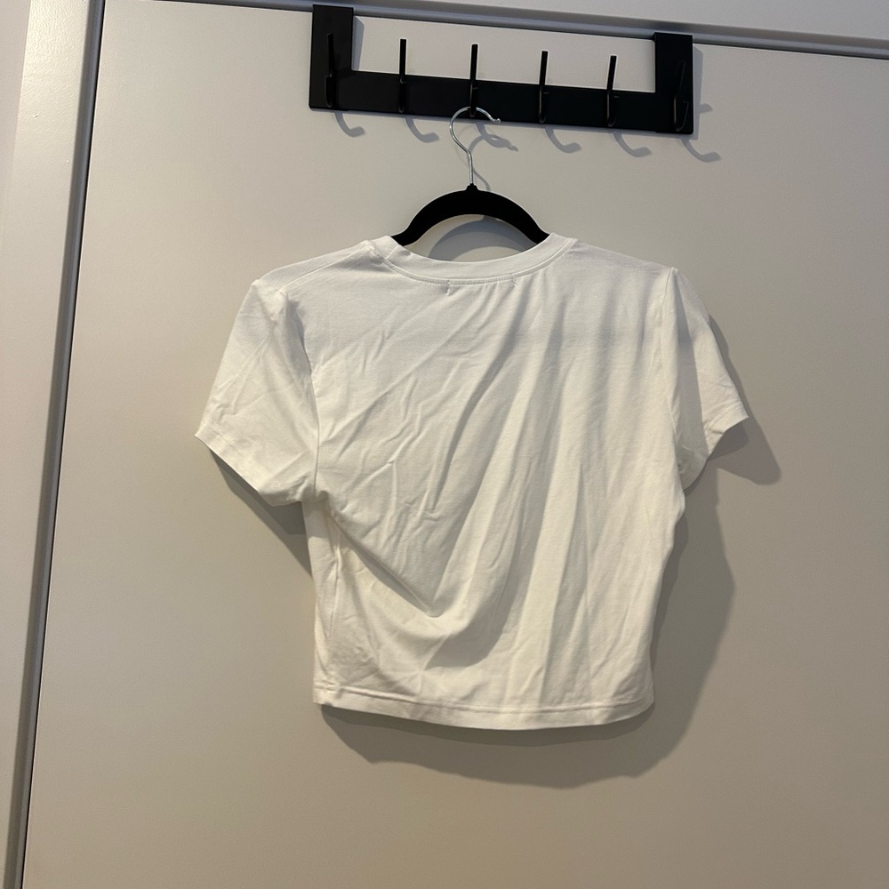 White Cropped T-Shirt